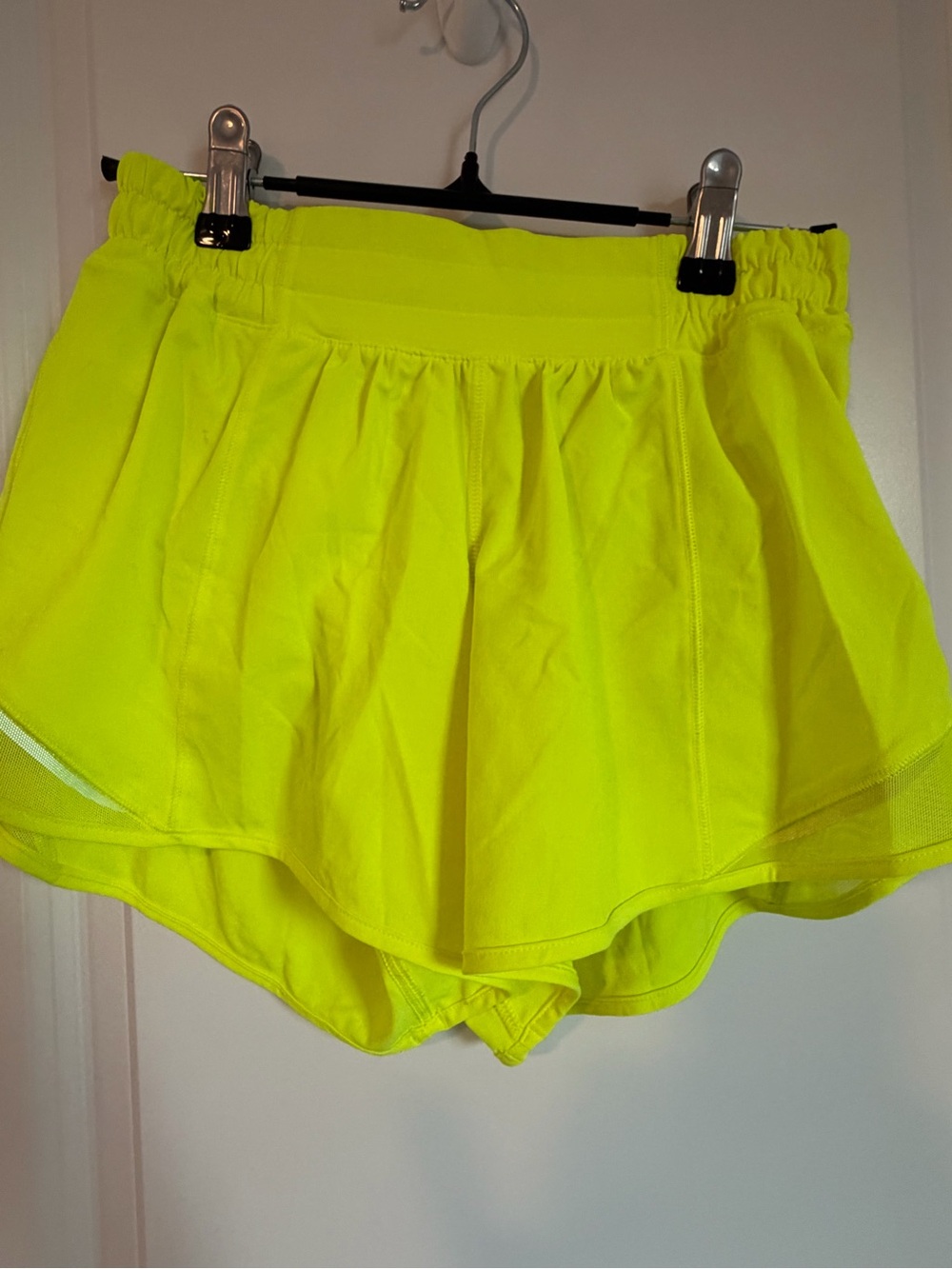 lululemon athletica Women Neon Yellow Running Shorts